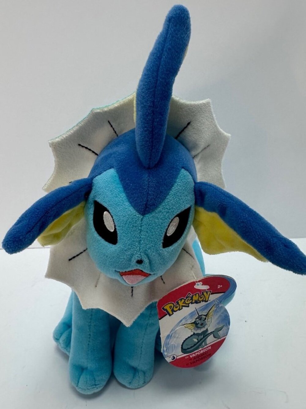 Jazwares Pokémon Vaporeon Soft Plush Figure 10 " Year 2018 collectible